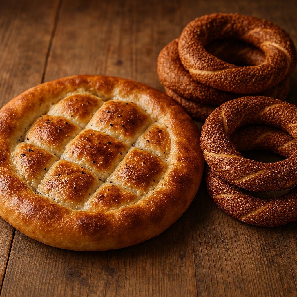 Simit und Fladenbrot